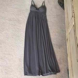 Gray, maxi dress